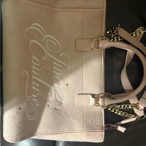 Juicy Couture Blush Pink Tote with Gold Accents